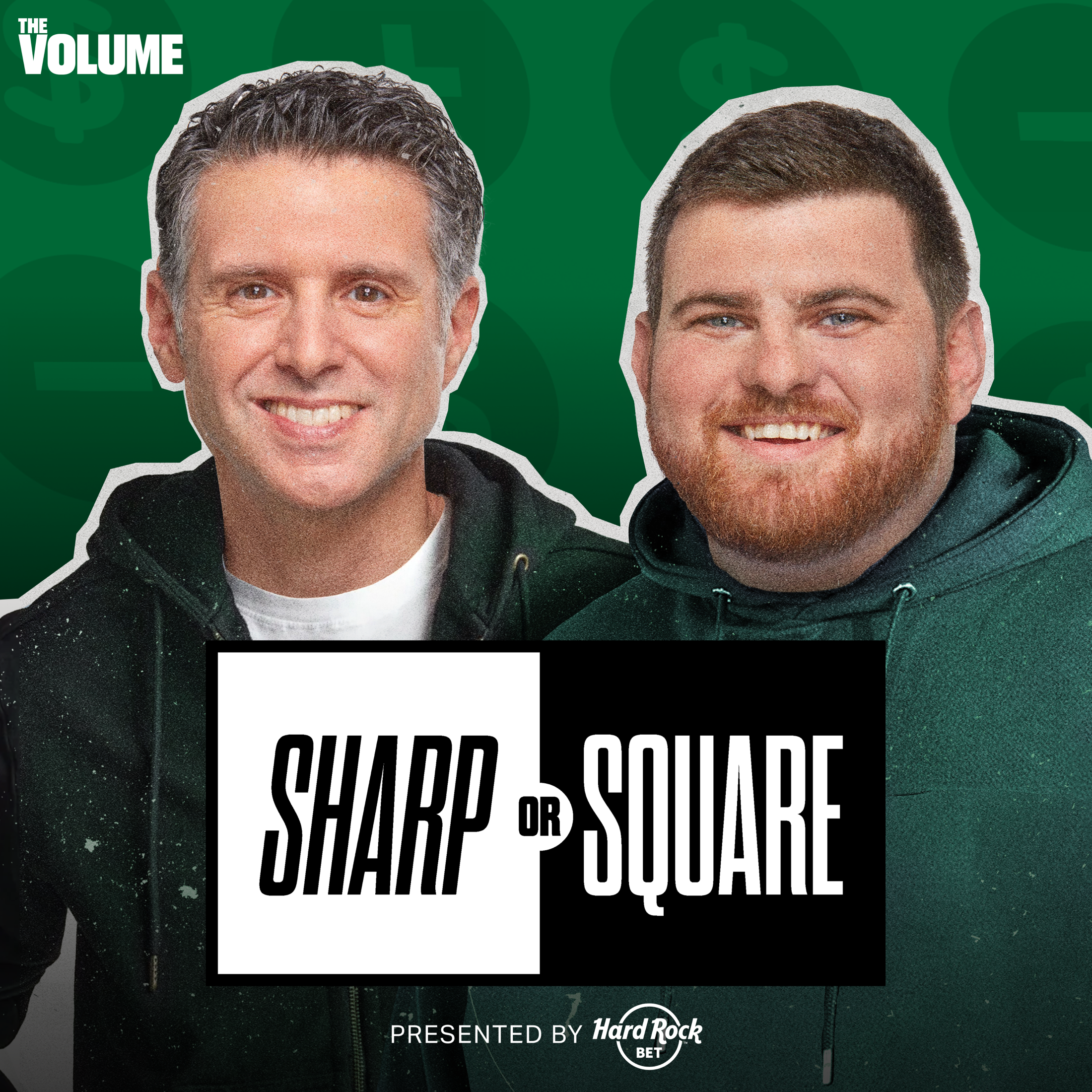 Sharp or Square podcast artwork with Chad Millman and Simon Hunter
